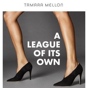 Tamara Mellon League Black Suede Pumps